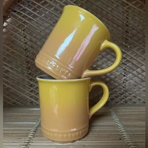 Le Creuset Yellow Mug Set
